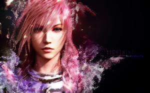 lightning Anime Girl awesome beautiful beauty cool cute Final Fantasy hot pink hair  HD wallpaper thumb