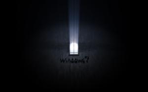 Black Windows 7 HD Image wallpaper thumb