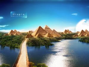 Pyramids of Utopia wallpaper thumb