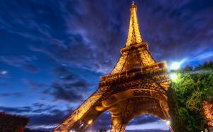 Eiffel Tower HDR HD wallpaper thumb