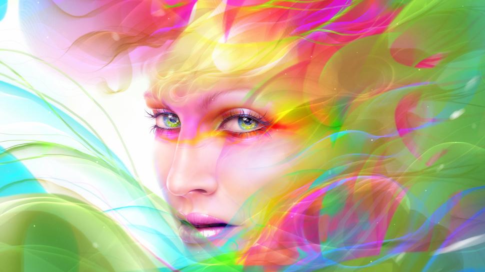 Abstract Face Colorful HD wallpaper,abstract HD wallpaper,digital/artwork HD wallpaper,colorful HD wallpaper,face HD wallpaper,1920x1080 wallpaper