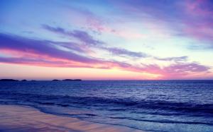 Sea, sunset, clouds wallpaper thumb