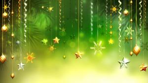 Christmas, Decorations, Stars, Balls, Snowflake wallpaper thumb