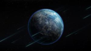 Earth Planet Stars HD wallpaper thumb