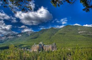 Fantastic Hotel Resort In The Mountains Hdr wallpaper thumb