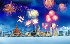 New Year Fireworks Cool  HD Pictures wallpaper thumb