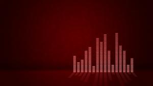 Equalizer, Dark Red Background wallpaper thumb
