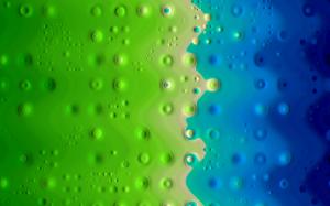 Green and blue paint mix wallpaper thumb