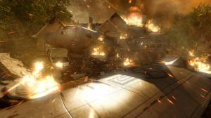 Call of Duty COD Modern Warfare Fire Crash HD wallpaper thumb