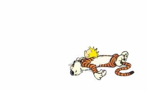 Calvin and Hobbes White Sleep HD wallpaper thumb