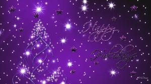Happy Holiday Purple wallpaper thumb