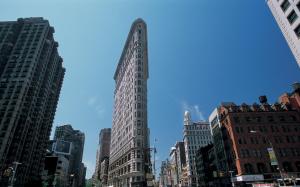 Cityscapes Architecture Buildings New York City Flatiron Blue Skies Iphone wallpaper thumb