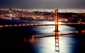 Night Golden Gate  High Resolution Jpeg wallpaper thumb