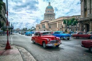 town, city, Havana, Cuba, capital, street, car, old car, architecture, theaters, dome wallpaper thumb