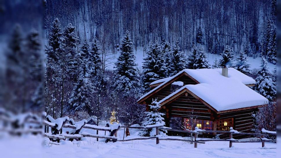 Home In Winter wallpaper | nature and landscape | Wallpaper Better