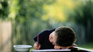 Cute Baby Kid Writting His Lession Photo wallpaper thumb