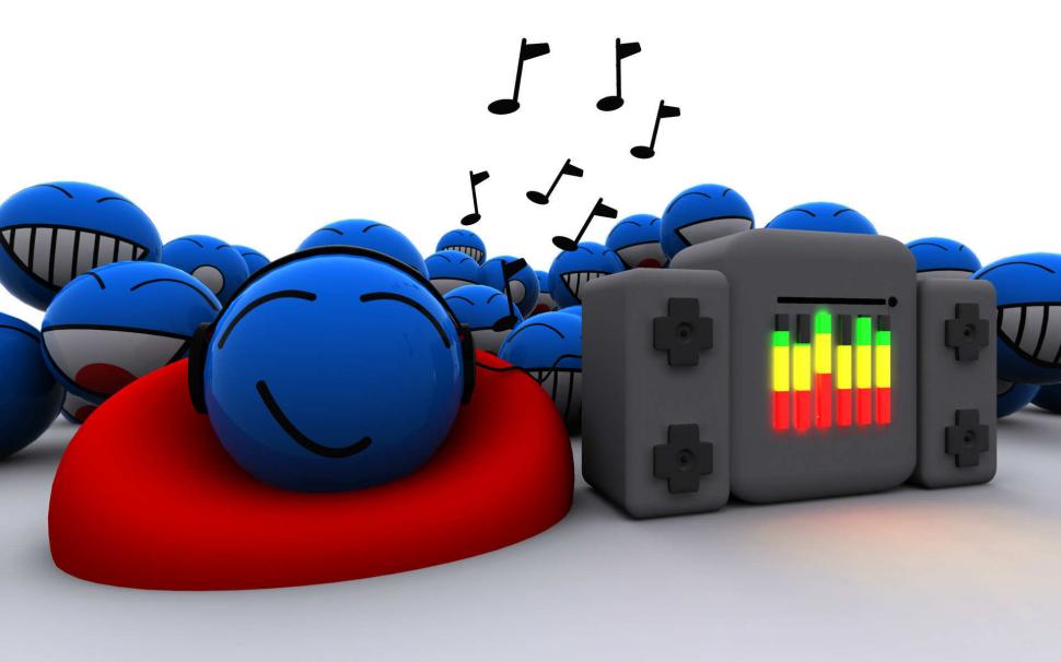 Smiley Faces with Music wallpaper,with HD wallpaper,smiley HD wallpaper,faces HD wallpaper,music HD wallpaper,3d & abstract HD wallpaper,1920x1200 wallpaper