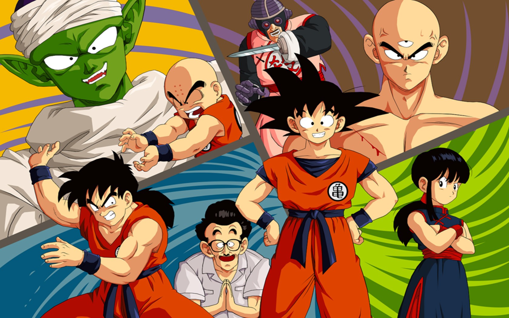 Dragon Ball Z Piccolo Krillin Chi Chi Yamcha Tien Shinhan Wallpaper Anime Wallpaper Better