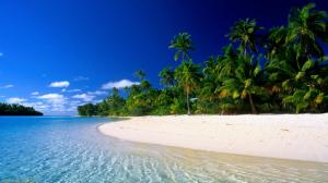 Tropical Beach with White Sand wallpaper thumb