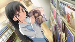 Anime Girls, Koi Suru Kanojo no Bukiyou na Butai, Nanase Sena, Kantoku, Reading wallpaper thumb
