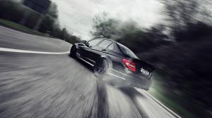 Mercedes AMG Black Series Drift Motion Blur HD wallpaper thumb