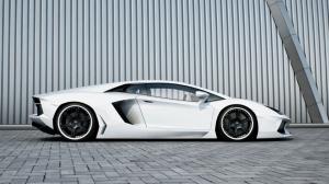 Lamborghini Aventador LP700-4 white supercar wallpaper thumb