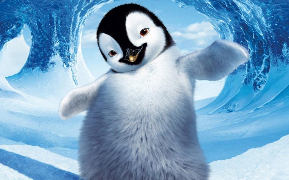 Happy Feet Penguin wallpaper,ice HD wallpaper,snow HD wallpaper,white HD wallpaper,dance HD wallpaper,1920x1200 wallpaper