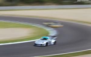 Porsche Rauh-Welt Motion Blur Race Track HD wallpaper thumb