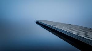 minimalism, calm waters, Finland, mist. water, bridge wallpaper thumb