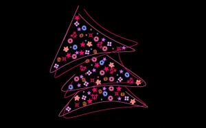 Minimalistic Christmas tree wallpaper thumb