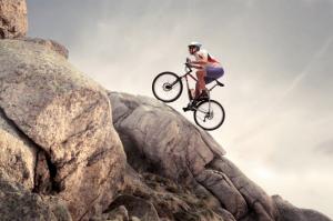 Mountain biking HD wallpaper thumb