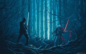 Fin Kylo Ren Star Wars The Force Awakens wallpaper thumb