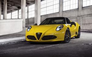 Alfa Romeo 4C Spider, Car, Yellow wallpaper thumb
