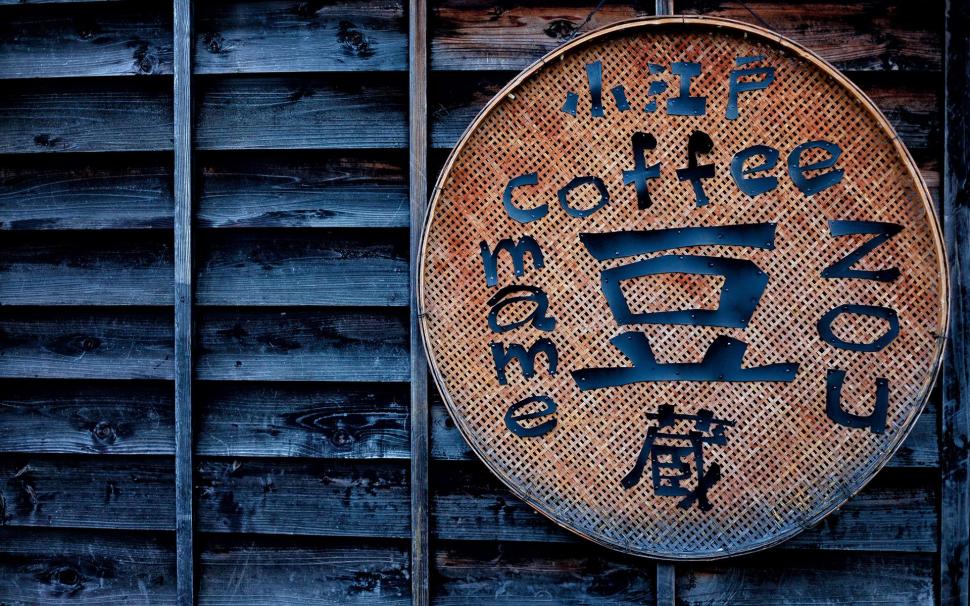 Coffee wall sign wallpaper,photography HD wallpaper,1920x1200 HD wallpaper,wall HD wallpaper,sign HD wallpaper,wood HD wallpaper,coffee HD wallpaper,1920x1200 wallpaper
