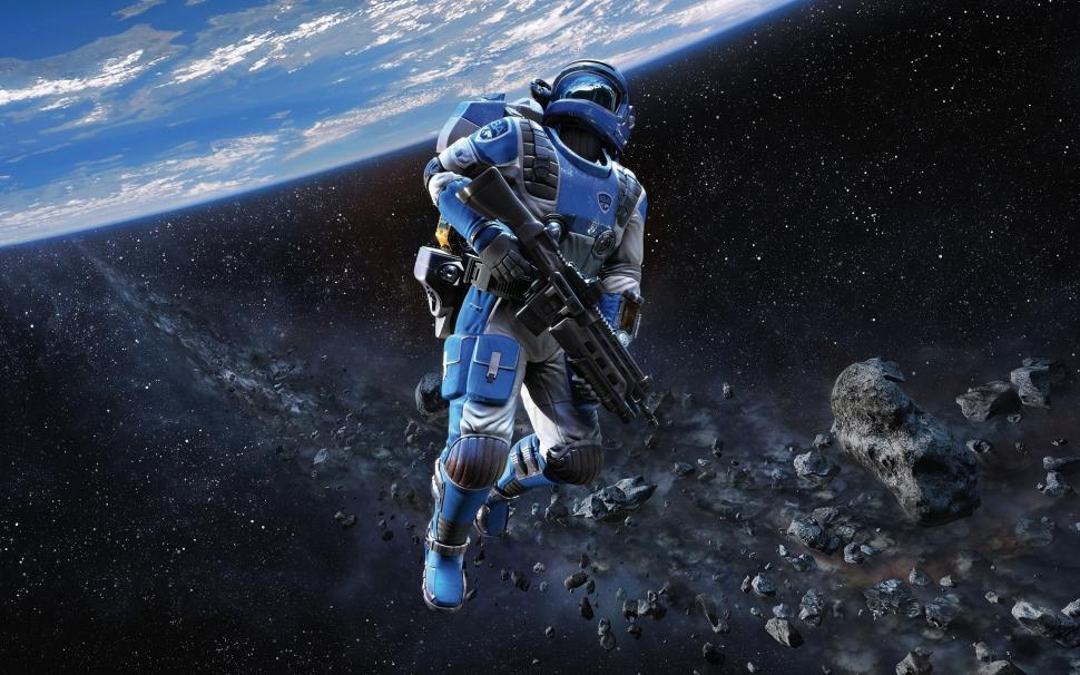 Halo Space wallpaper,mission HD wallpaper,space HD wallpaper,gun HD wallpaper,2560x1600 wallpaper