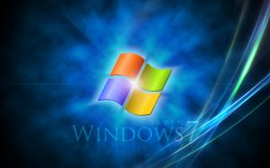 Windows 7 Light Rays wallpaper thumb