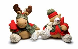 Teddy Bear and Reindeer Toy wallpaper thumb