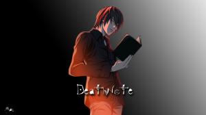 Death Note, Man, Simple Background, Note wallpaper thumb