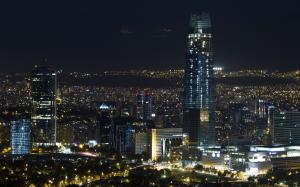 Santiago de Chile, Cityscape, Night, Lights, Skyscraper, Metropolis, Modern, Urban, Building, Architecture wallpaper thumb