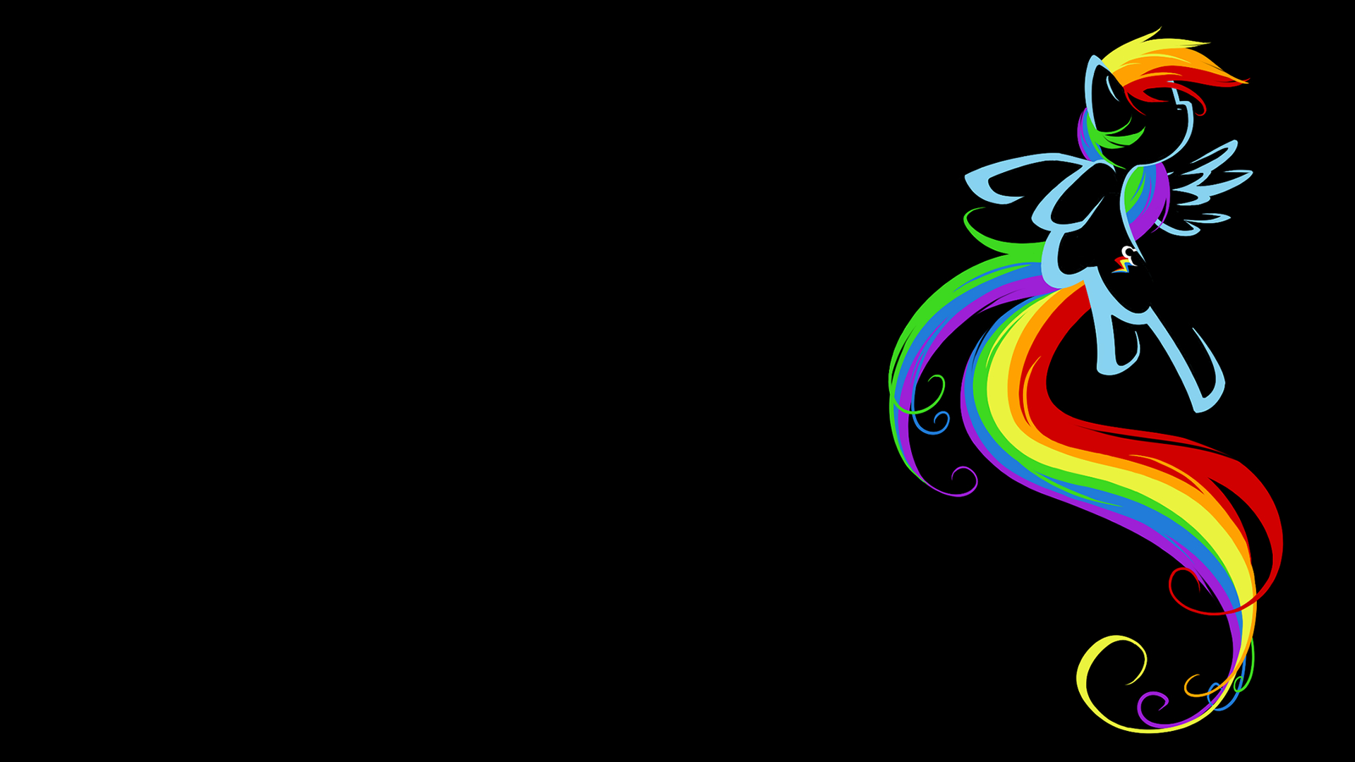 black rainbow wallpaper