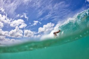 Surfing, Ocean, Sky, Clouds, Water Sports wallpaper thumb