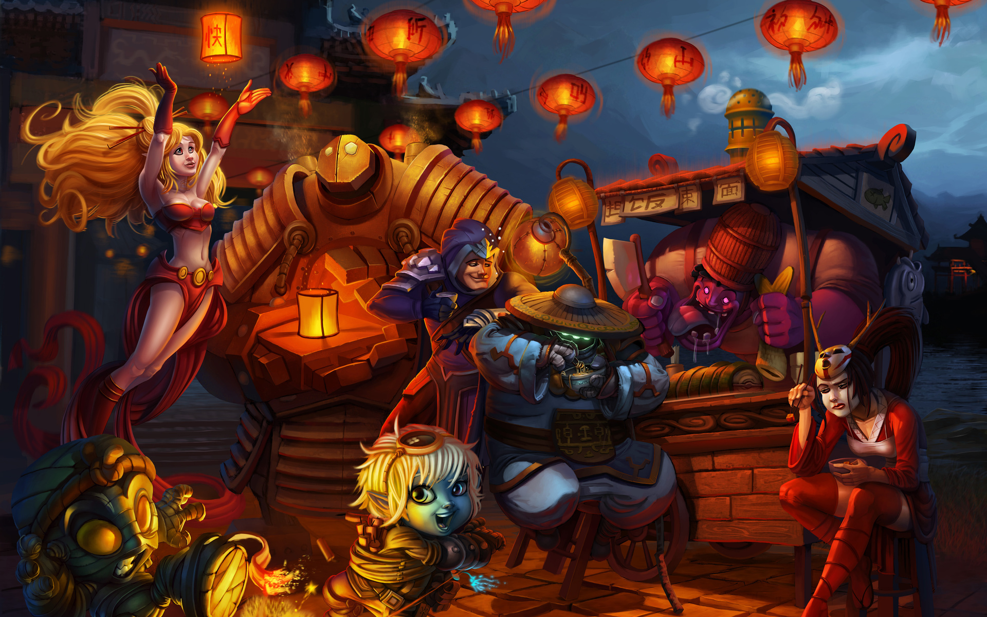 Download wallpaper for 1024x1024 resolution | League Of Legends China