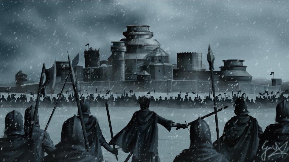 Game Of Thrones Winterfell Stannis Baratheon Warriors Wallpaper