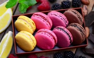Food, biscuits, berries, colorful wallpaper thumb