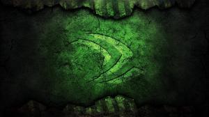 Green Nvidia logo wallpaper thumb