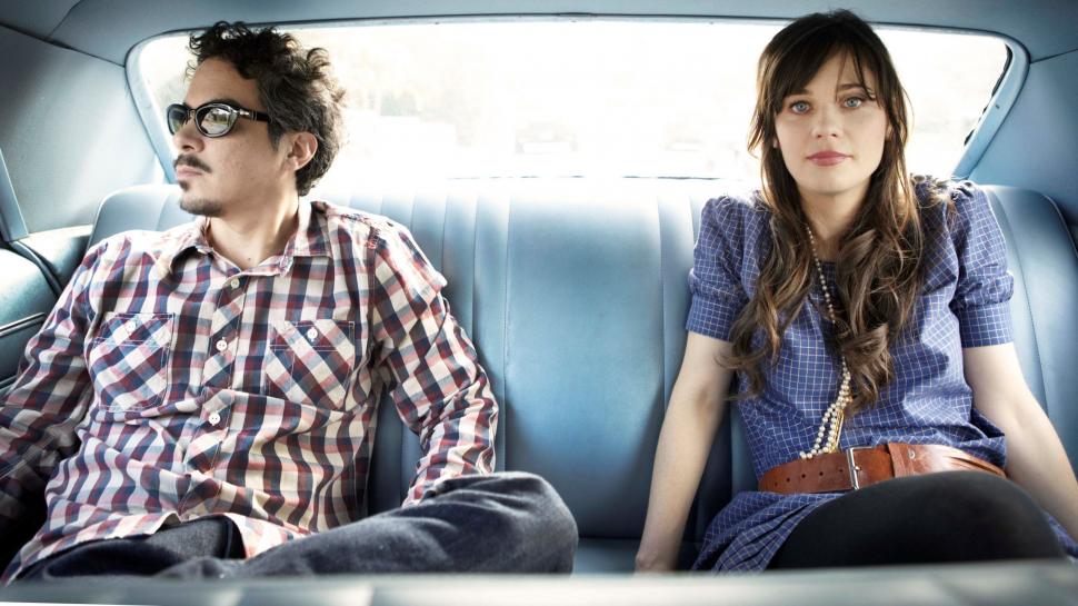 She and Him Band wallpaper,indie pop HD wallpaper,duet HD wallpaper,2560x1440 wallpaper
