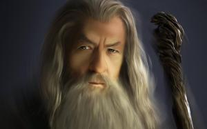 Gandalf, The Lord Of The Rings, Artwork, Wizard wallpaper thumb