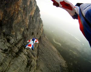 Base Jumping, Sports, Flying, Extreme Sport, Mountains, Rocks, Natural View wallpaper thumb