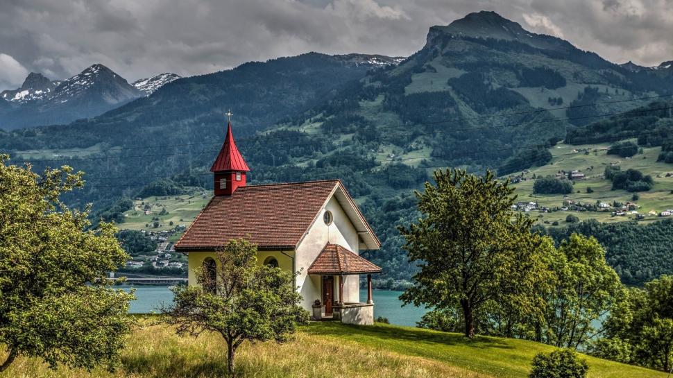 Nature, Architecture, Landscape, Old Building, Hill, Trees, House, HDR, Mountain, Clouds wallpaper,nature HD wallpaper,architecture HD wallpaper,landscape HD wallpaper,old building HD wallpaper,hill HD wallpaper,trees HD wallpaper,house HD wallpaper,hdr HD wallpaper,mountain HD wallpaper,clouds HD wallpaper,1920x1080 wallpaper