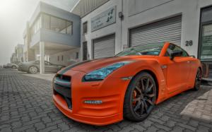 Nissan Skyline GTR Orange HD wallpaper thumb